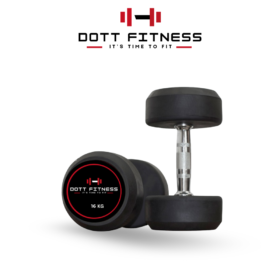 16 kg pair rubber dumbles