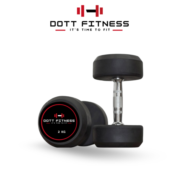 2 kg pair Rubber Dumbles