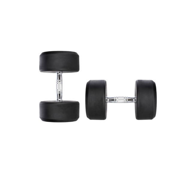12.5 kg pair Rubber Coated Dumbles - Image 2