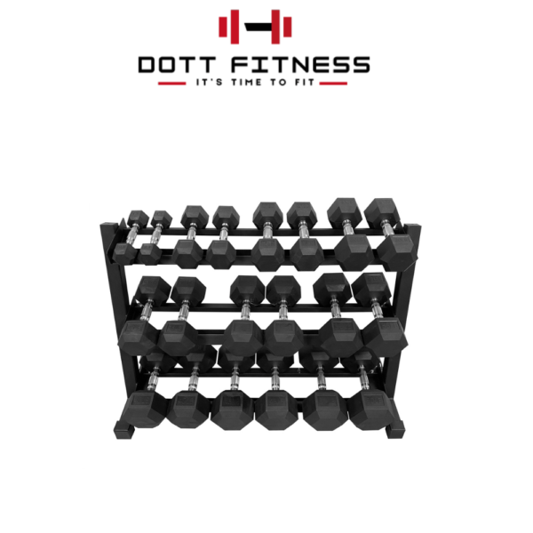 Top Premium 3 Portions Dumbles Rack - Image 3